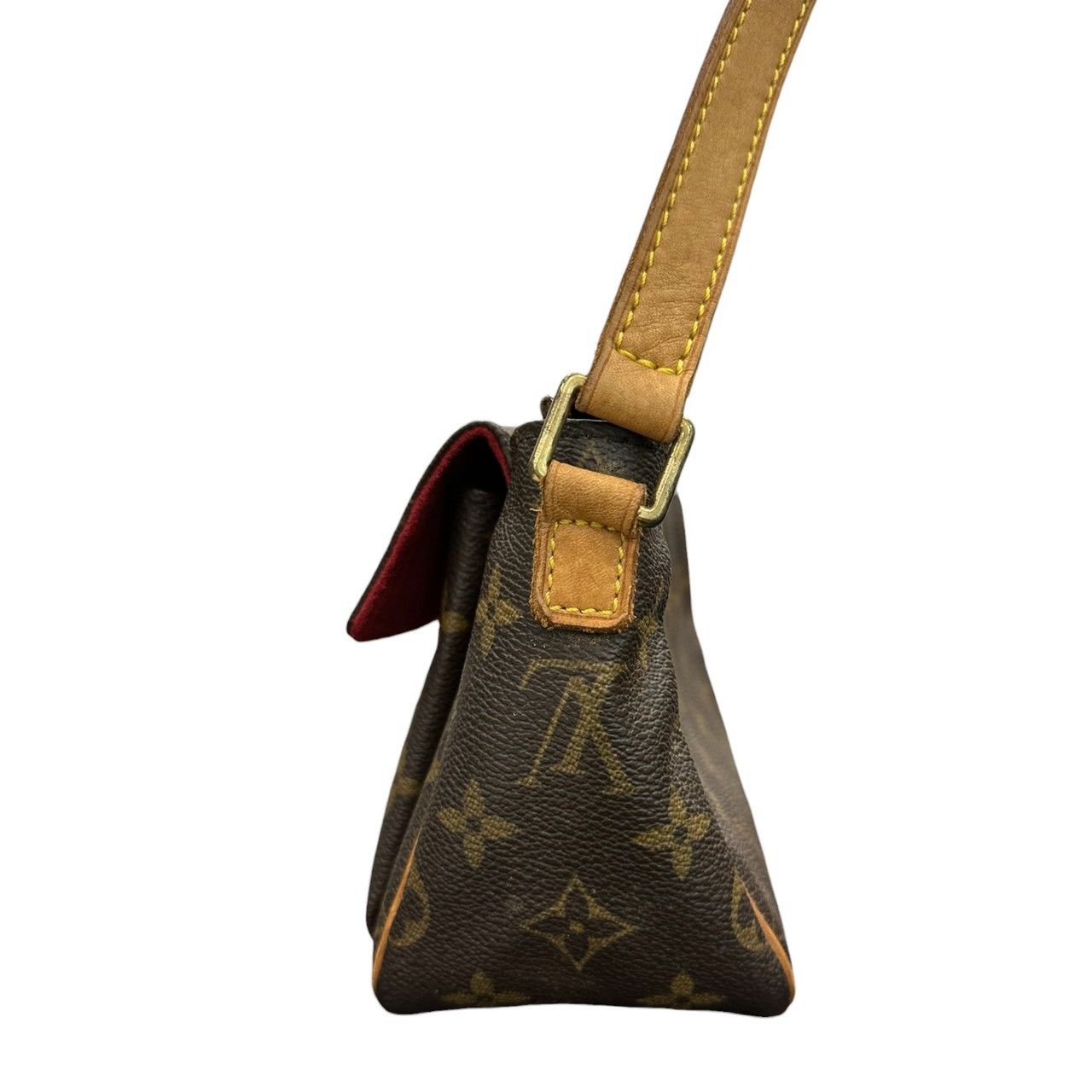 Louis Vuitton Monogram Viva Cite PM Brown Leather Suede Shoulder Bag — view 3