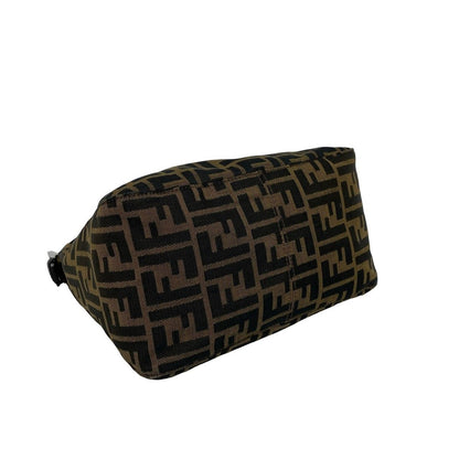Fendi Vintage Zucca FF Pattern Canvas Leather Shoulder Bag Brown — view 7
