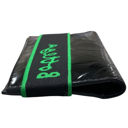 Bottega Veneta Card Case Flap Leather Black Green — view 3