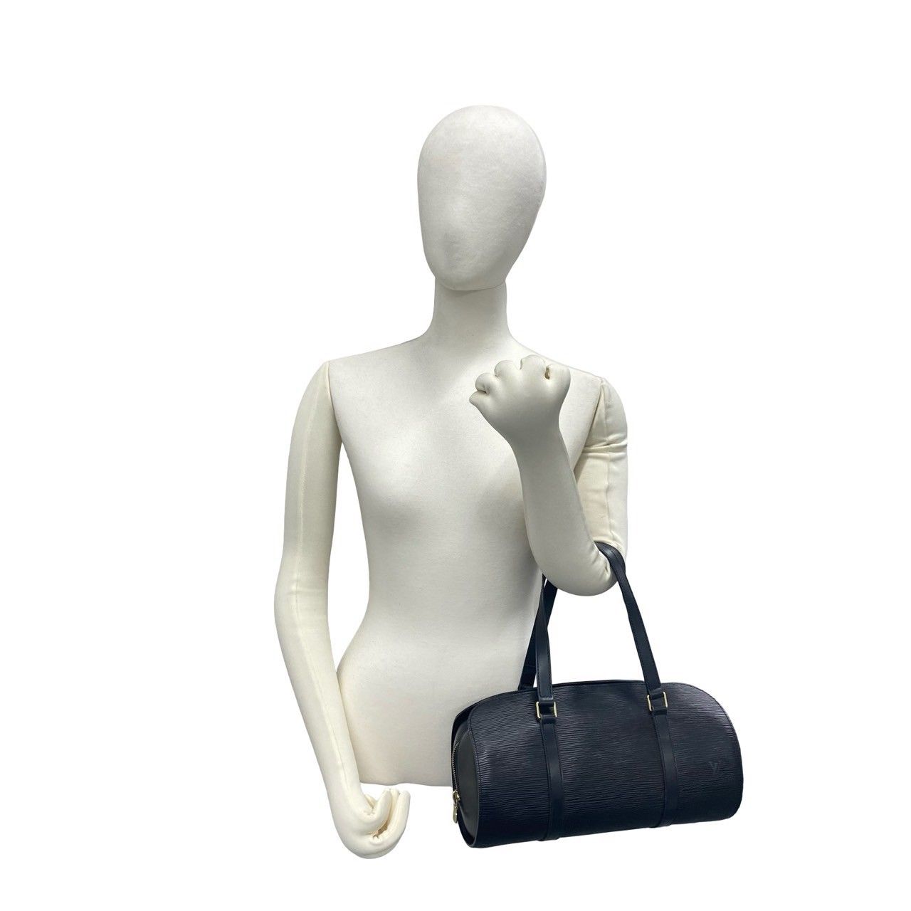 Louis Vuitton Souflo Epi Leather Mini Boston Bag Drum Noir — view 2
