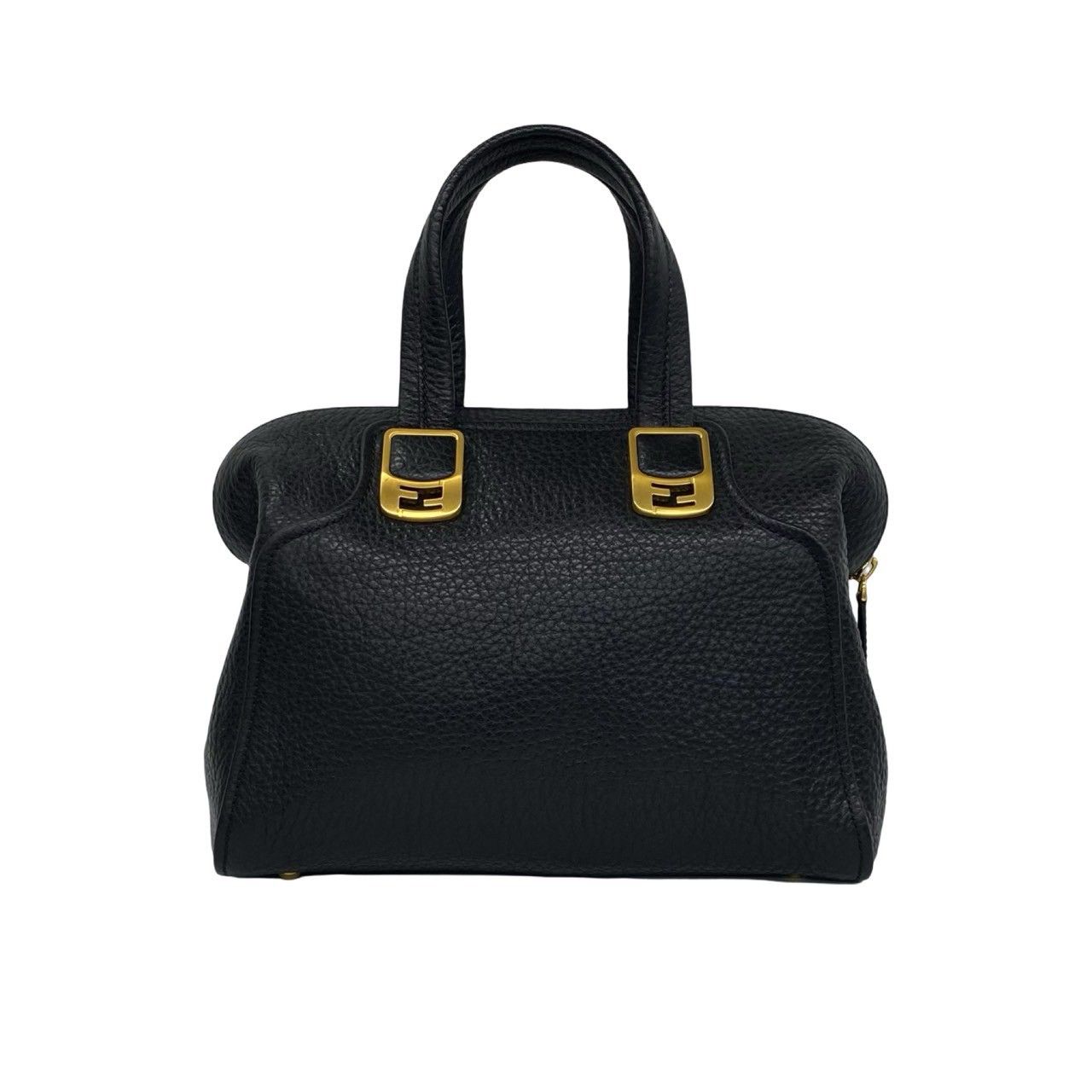 Fendi Chameleon Leather 2-Way Shoulder Bag Mini Black — view 3