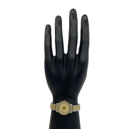 Hermes Sellier Stainless Quartz Watch Wrist Silver Gold — view 2