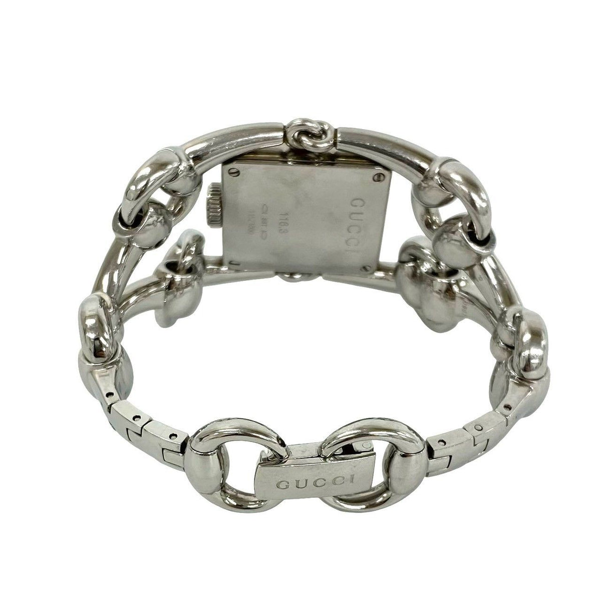 Gucci Signoria Stainless Steel Quartz Watch Wrist Silver — view 8