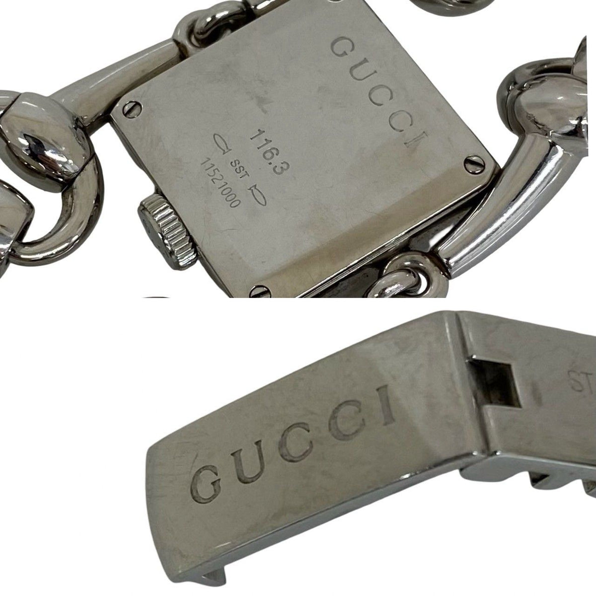 Gucci Signoria Stainless Steel Quartz Watch Wrist Silver — view 3
