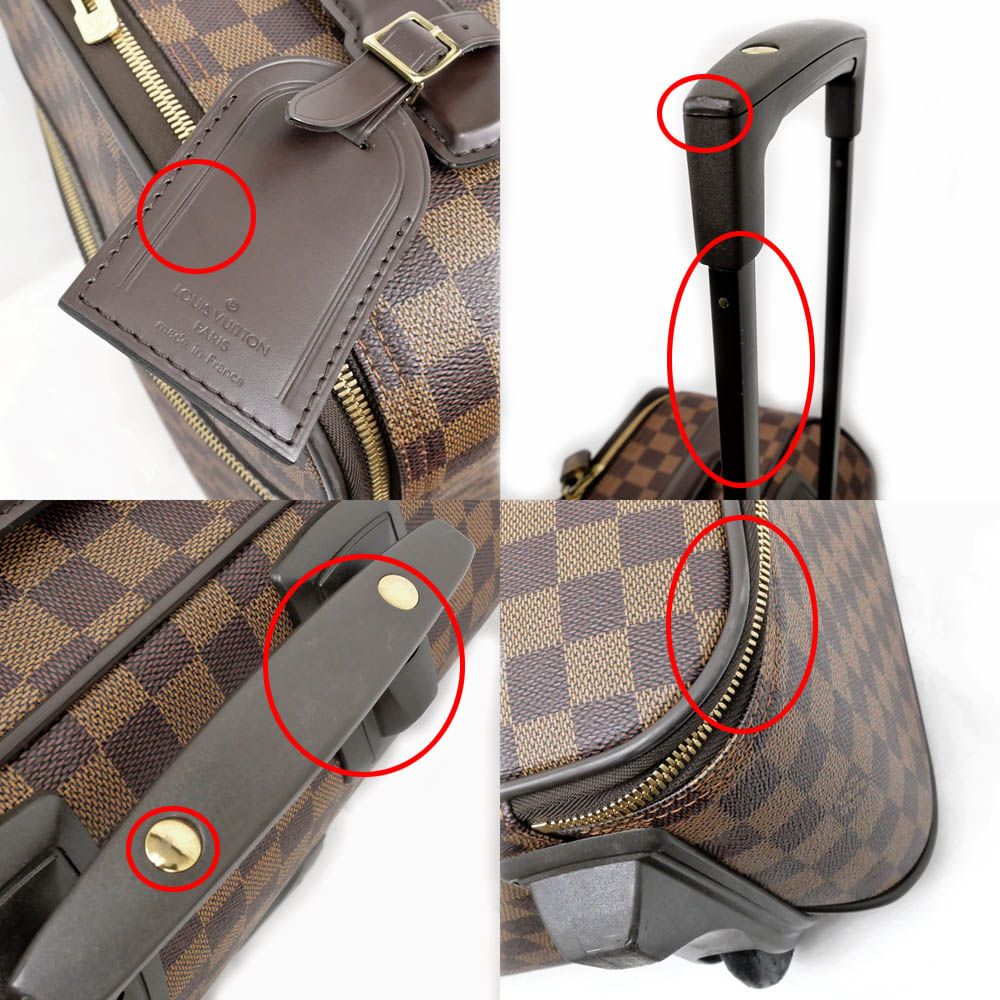 Louis Vuitton Damier Pegase 45 Carry Case Suitcase Brown Travel Key — view 7