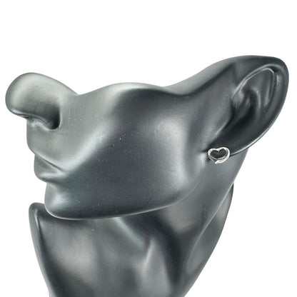 Tiffany & Co Open Heart Silver Earrings — view 2