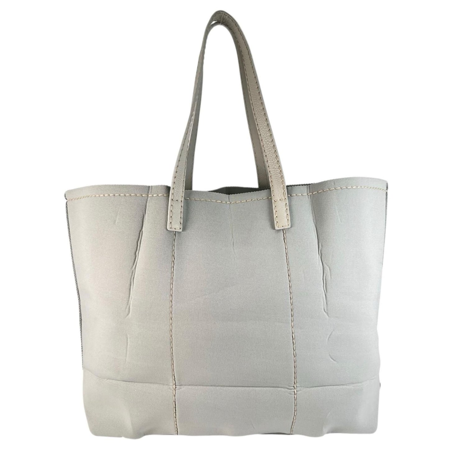 Prada Leather Gray Tote Bag — view 2