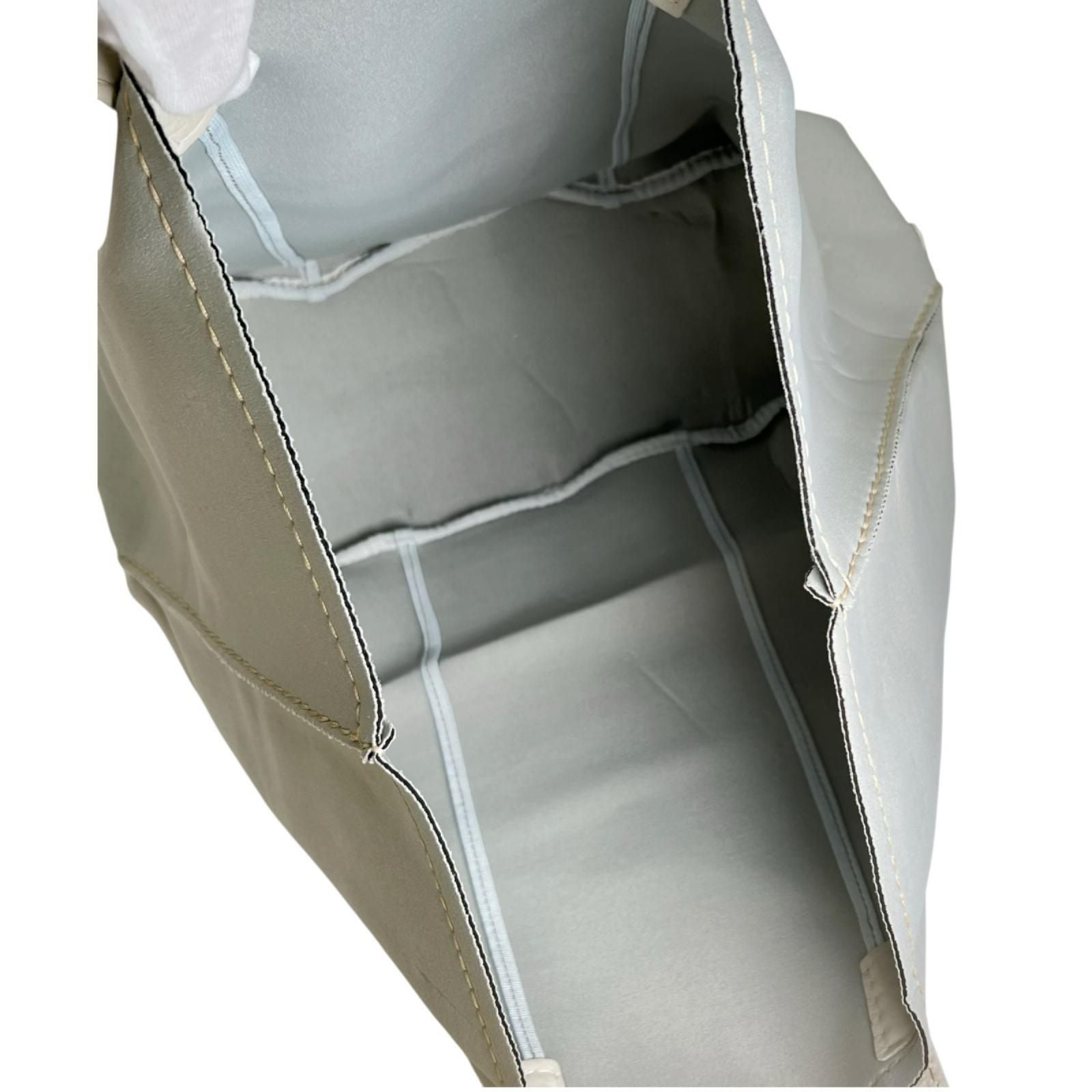 Prada Leather Gray Tote Bag — view 8