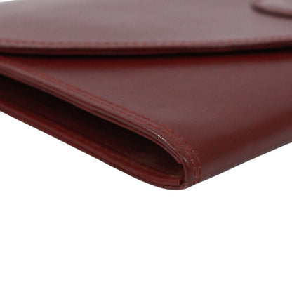 Cartier Must Line Leather Bordeaux Clutch Gold — view 6