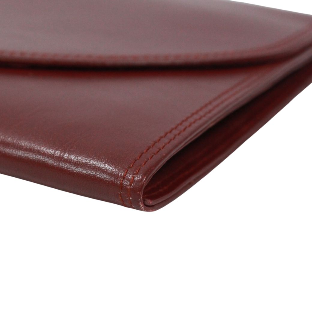 Cartier Must Line Leather Bordeaux Clutch Gold — view 5