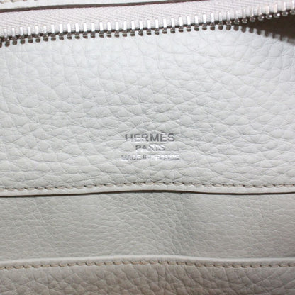Hermes Atlas 35 Taurillon Clemence Leather Gray Handbag Silver — view 8