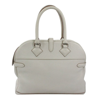 Hermes Atlas 35 Taurillon Clemence Leather Gray Handbag Silver — view 3