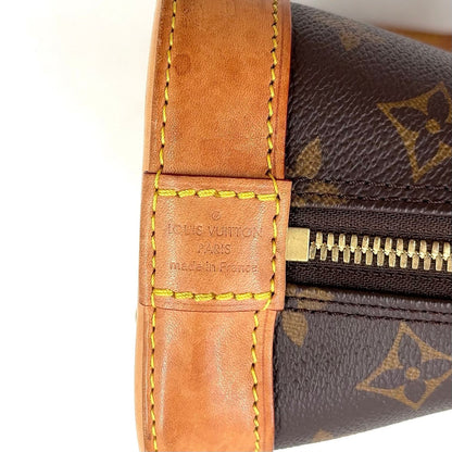 Louis Vuitton Alma BB Monogram Unknown Leather Brown Handbag Gold — view 4
