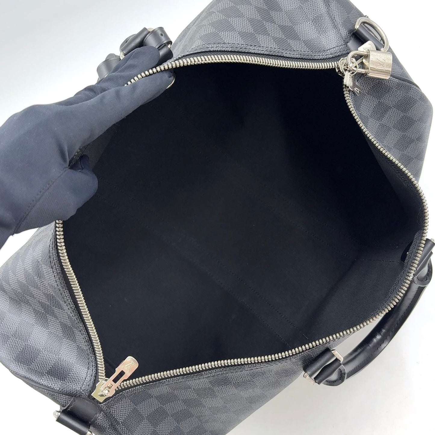 Louis Vuitton Keepall Bandouliere 45 Damier Graphite Leather — view 3