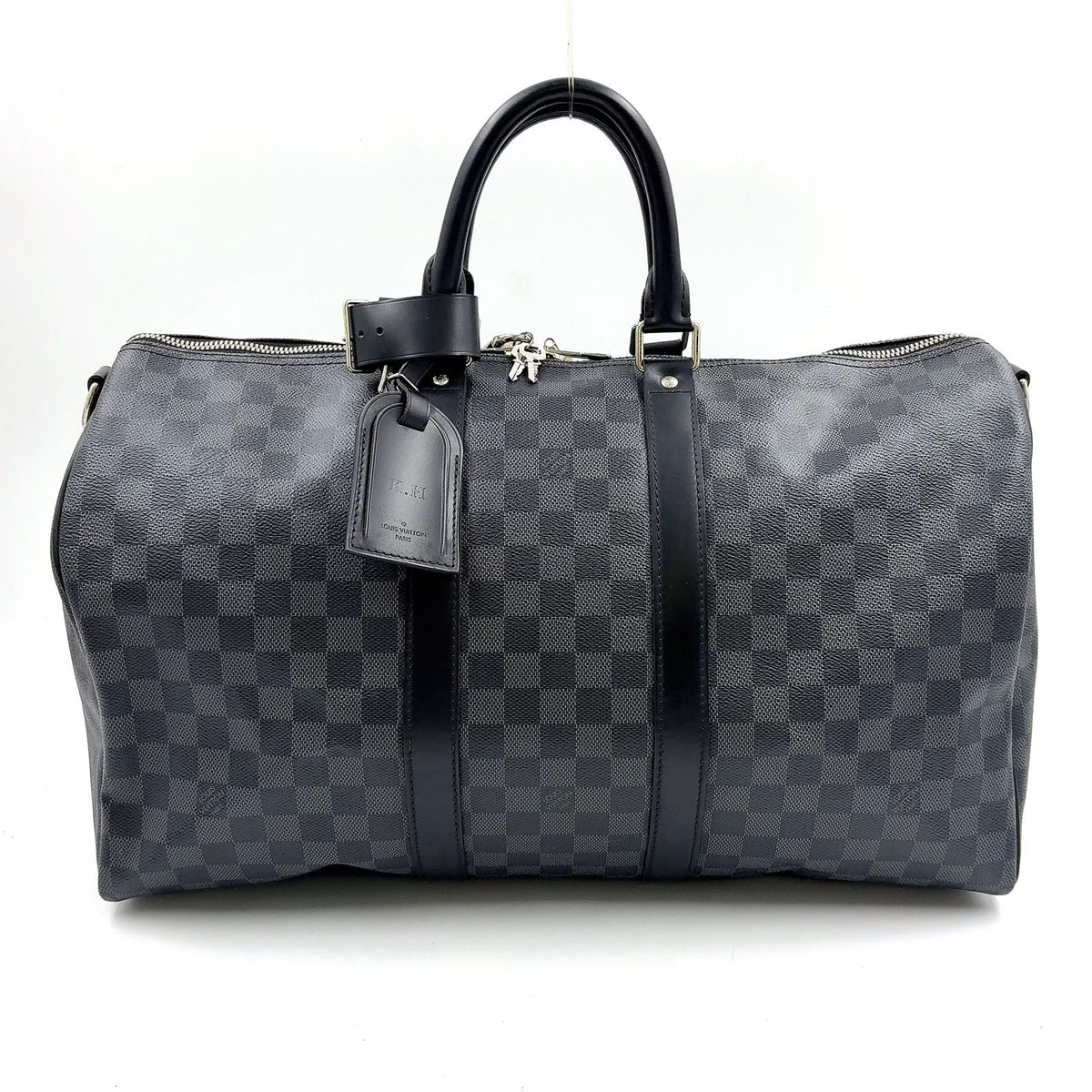Louis Vuitton Keepall Bandouliere 45 Damier Graphite Leather
