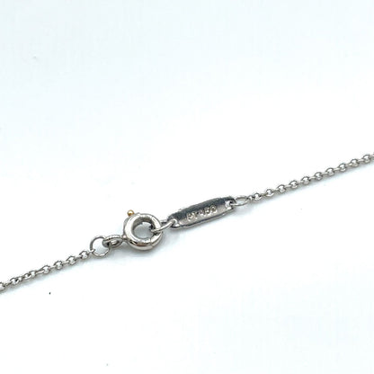 Tiffany & Co Bezel Set Diamond Flower 18K Yellow Gold Clear Platinum Necklace — view 6