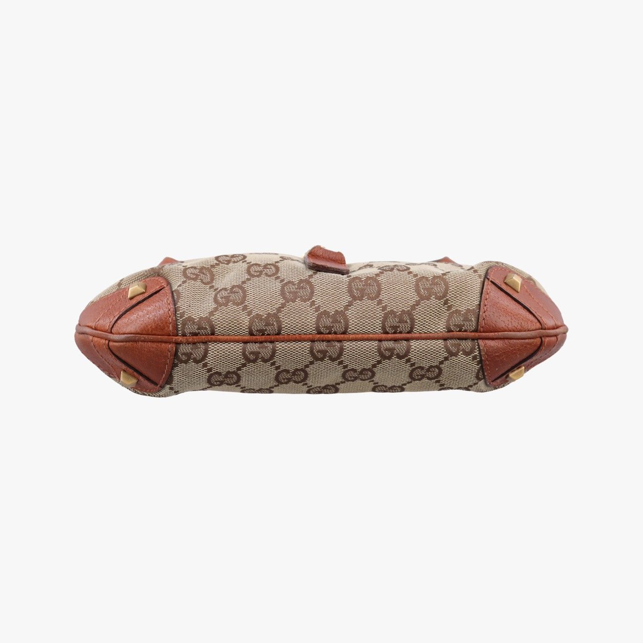 Gucci New Jackie Beige Brown Canvas Leather Shoulder Bag — view 3