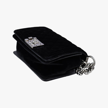 Chanel Boy Black Velour — view 4