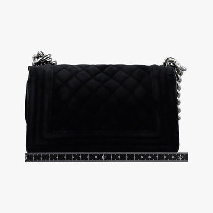 Chanel Boy Black Velour — view 2