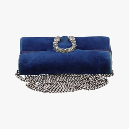 Gucci Dionysus Blue Velour Shoulder Bag — view 8