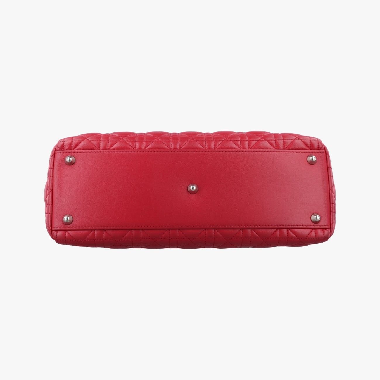 Dior Lady Red Lambskin Handbag — view 3
