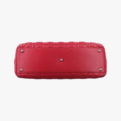 Dior Lady Red Lambskin Handbag — view 3
