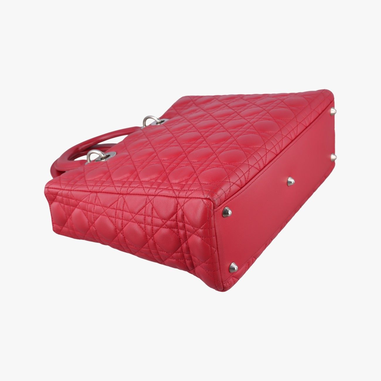 Dior Lady Red Lambskin Handbag — view 7