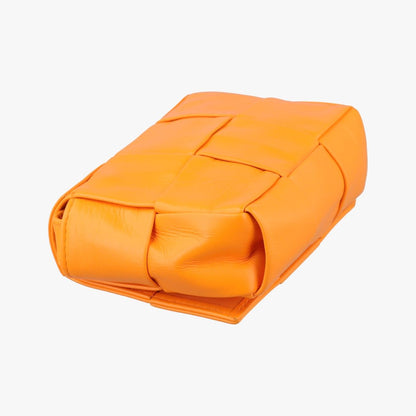 Bottega Veneta Candy Cassette Orange Lambskin Shoulder Bag — view 7