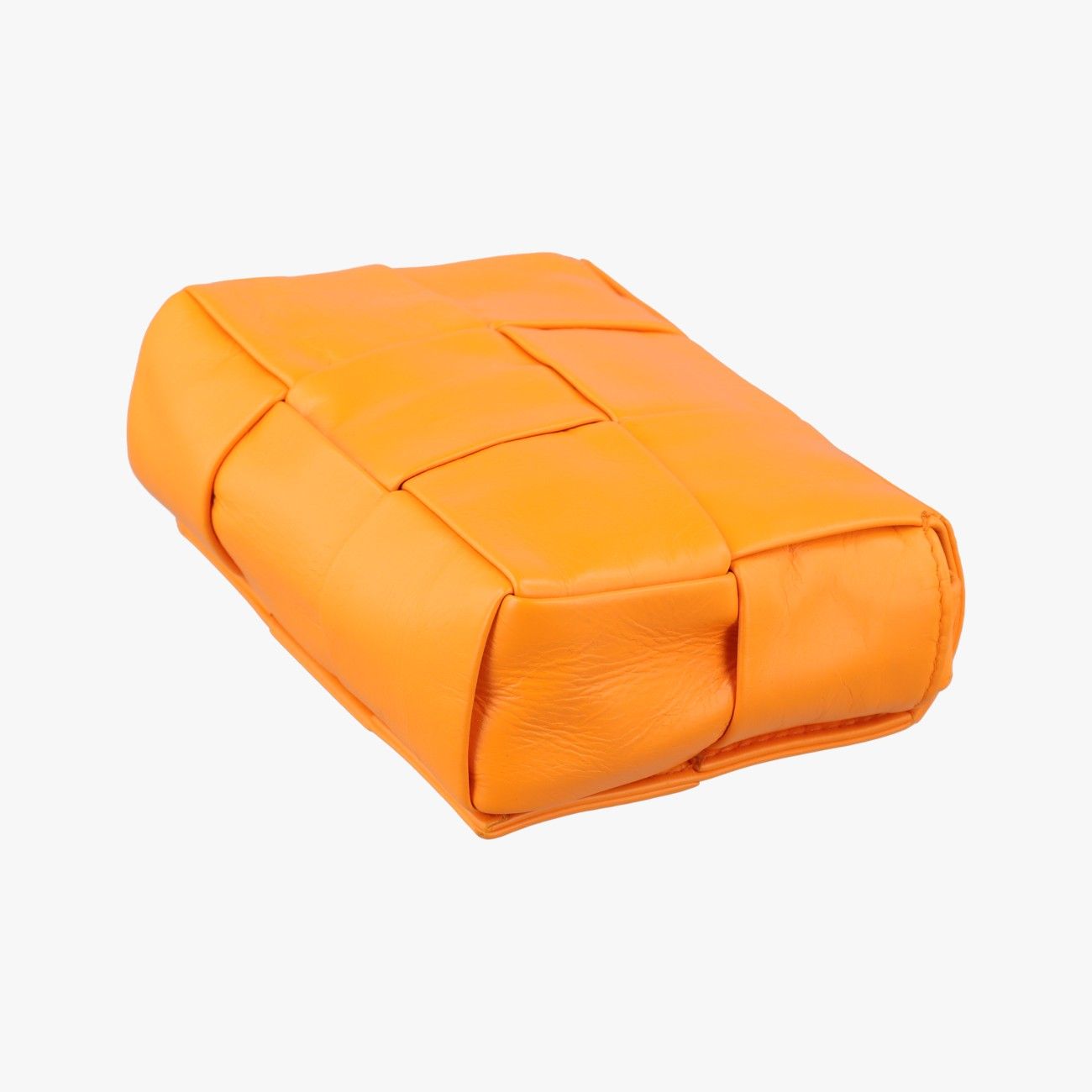 Bottega Veneta Candy Cassette Orange Lambskin Shoulder Bag — view 6