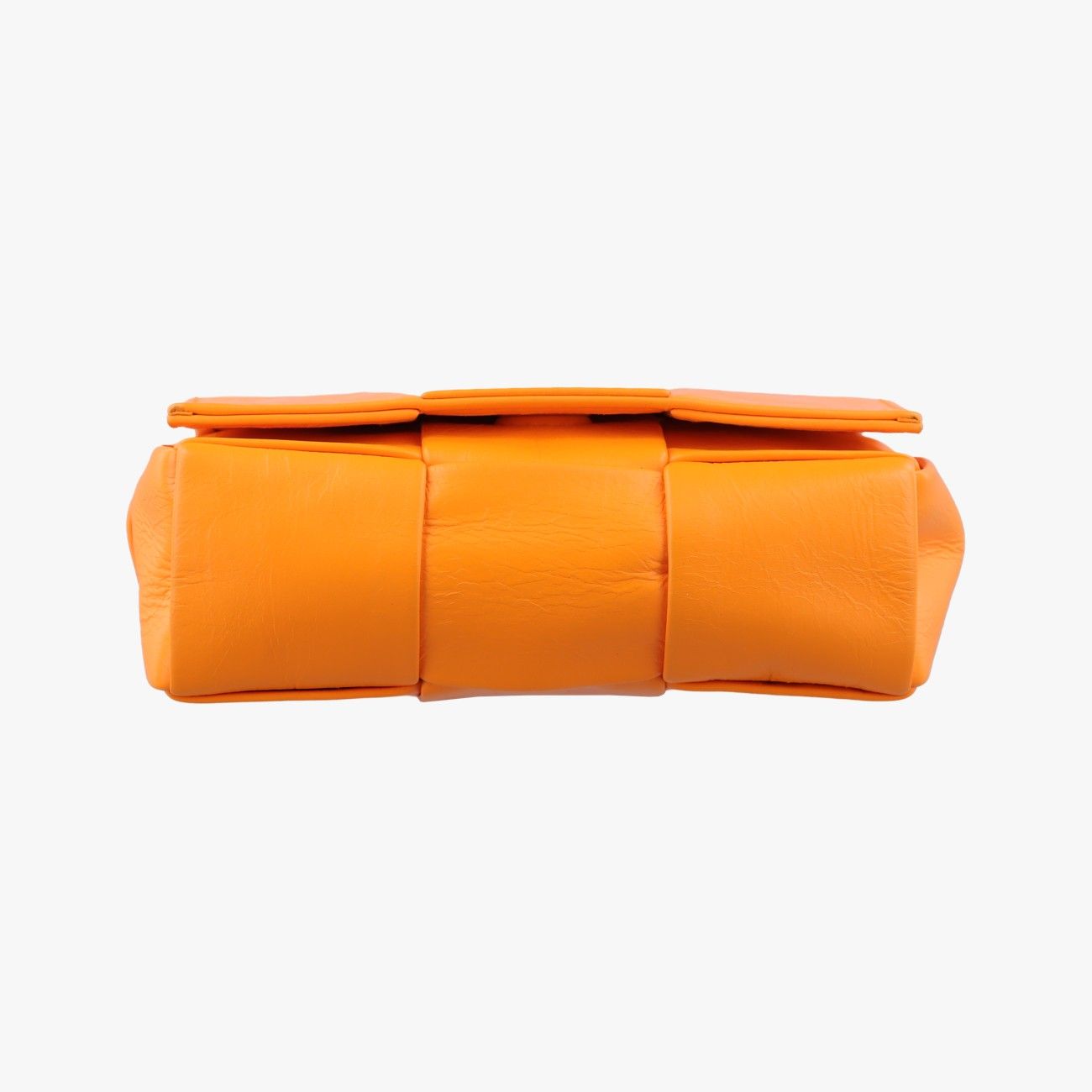 Bottega Veneta Candy Cassette Orange Lambskin Shoulder Bag — view 3