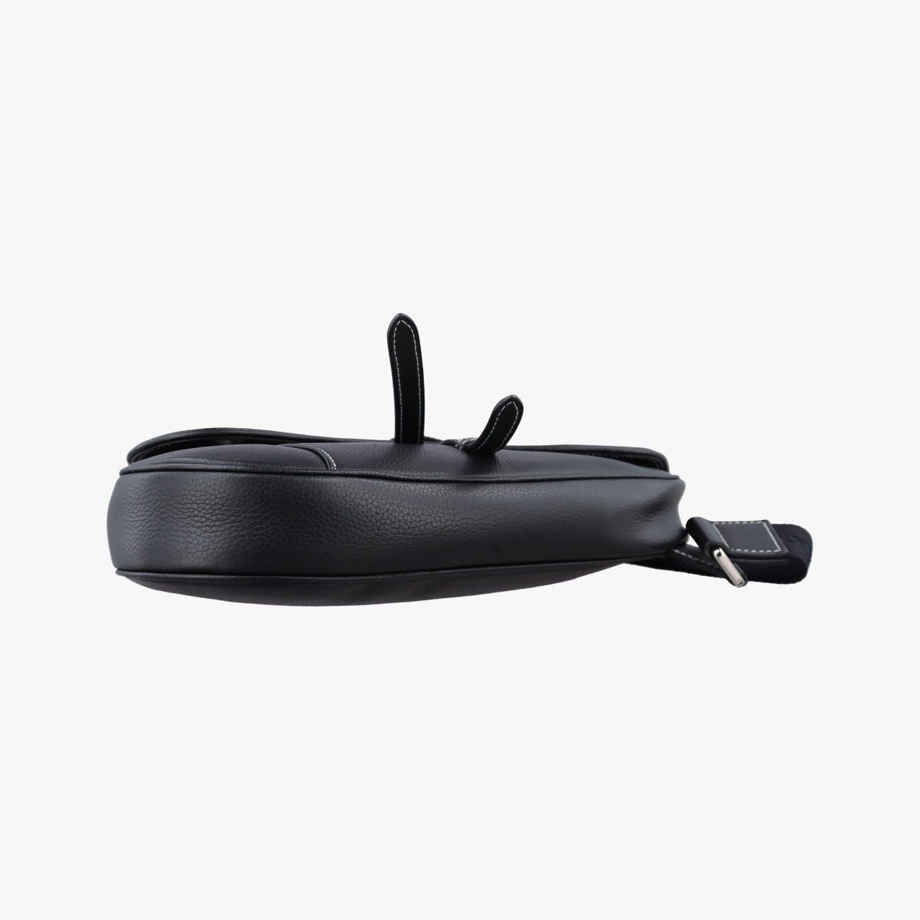 Dior Saddle Black Leather Shoulder Bag — view 3