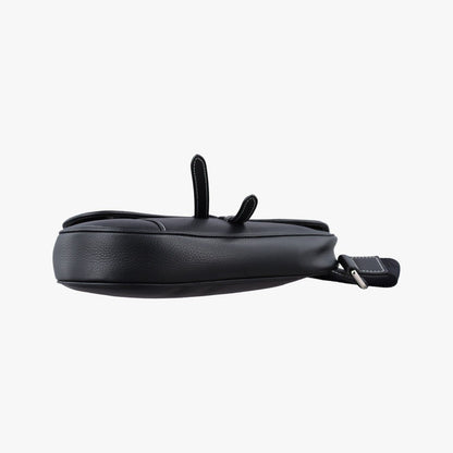 Dior Saddle Black Leather Shoulder Bag — view 3