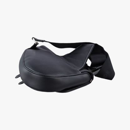 Dior Saddle Black Leather Shoulder Bag — view 6