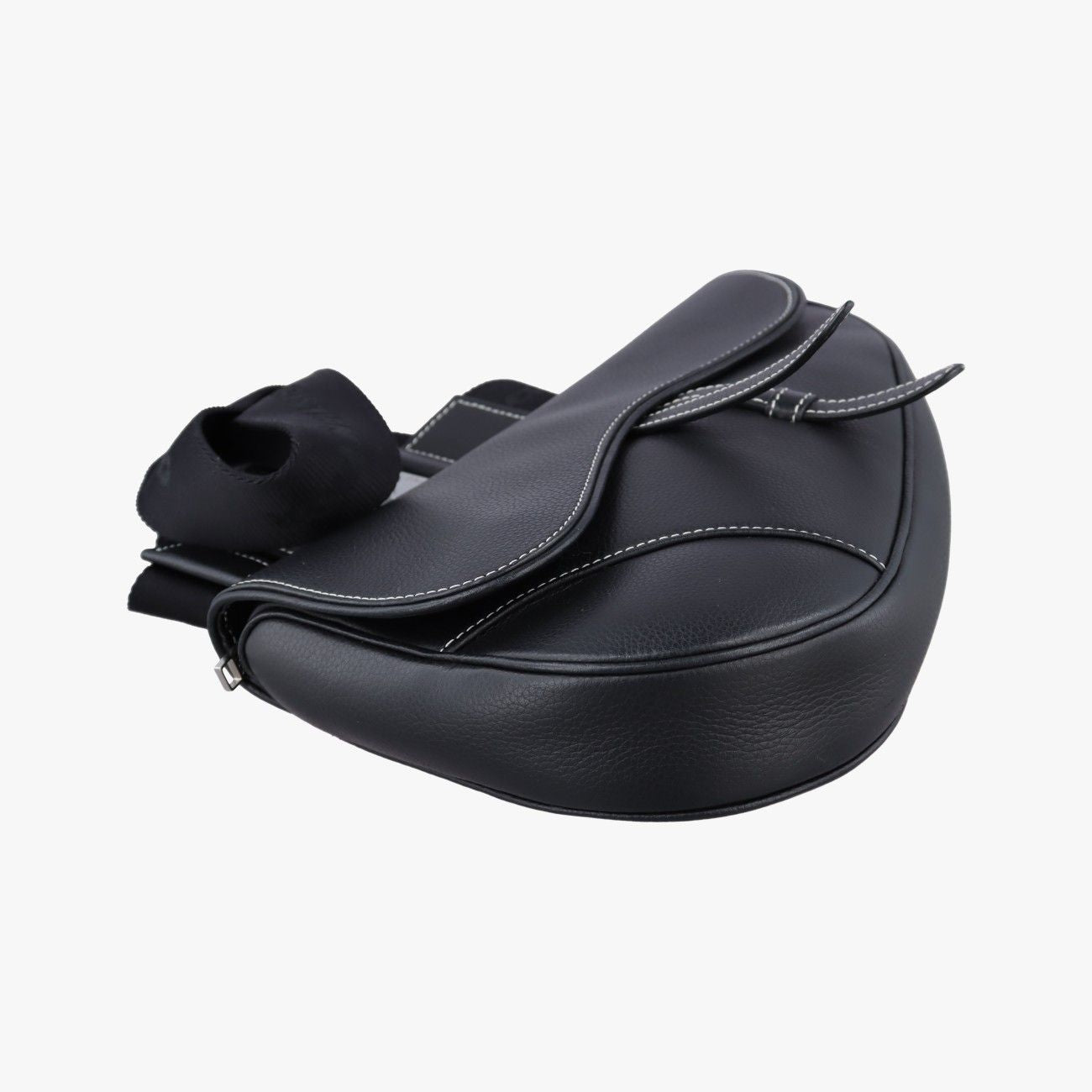 Dior Saddle Black Leather Shoulder Bag — view 5