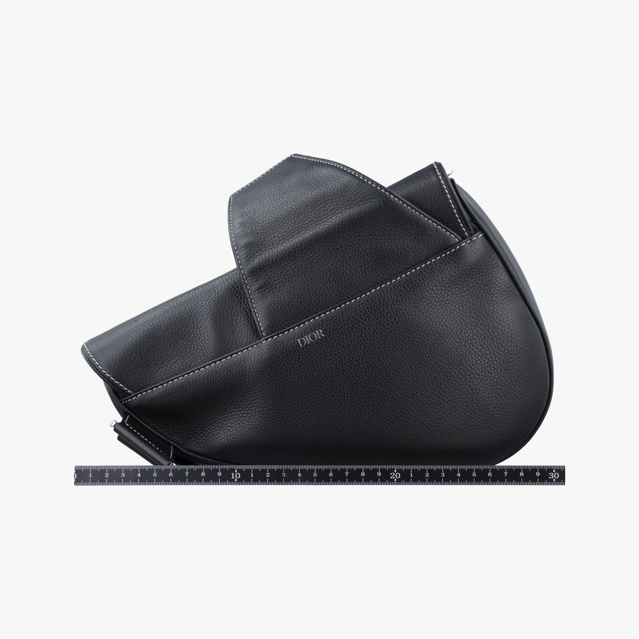 Dior Saddle Black Leather Shoulder Bag — view 2