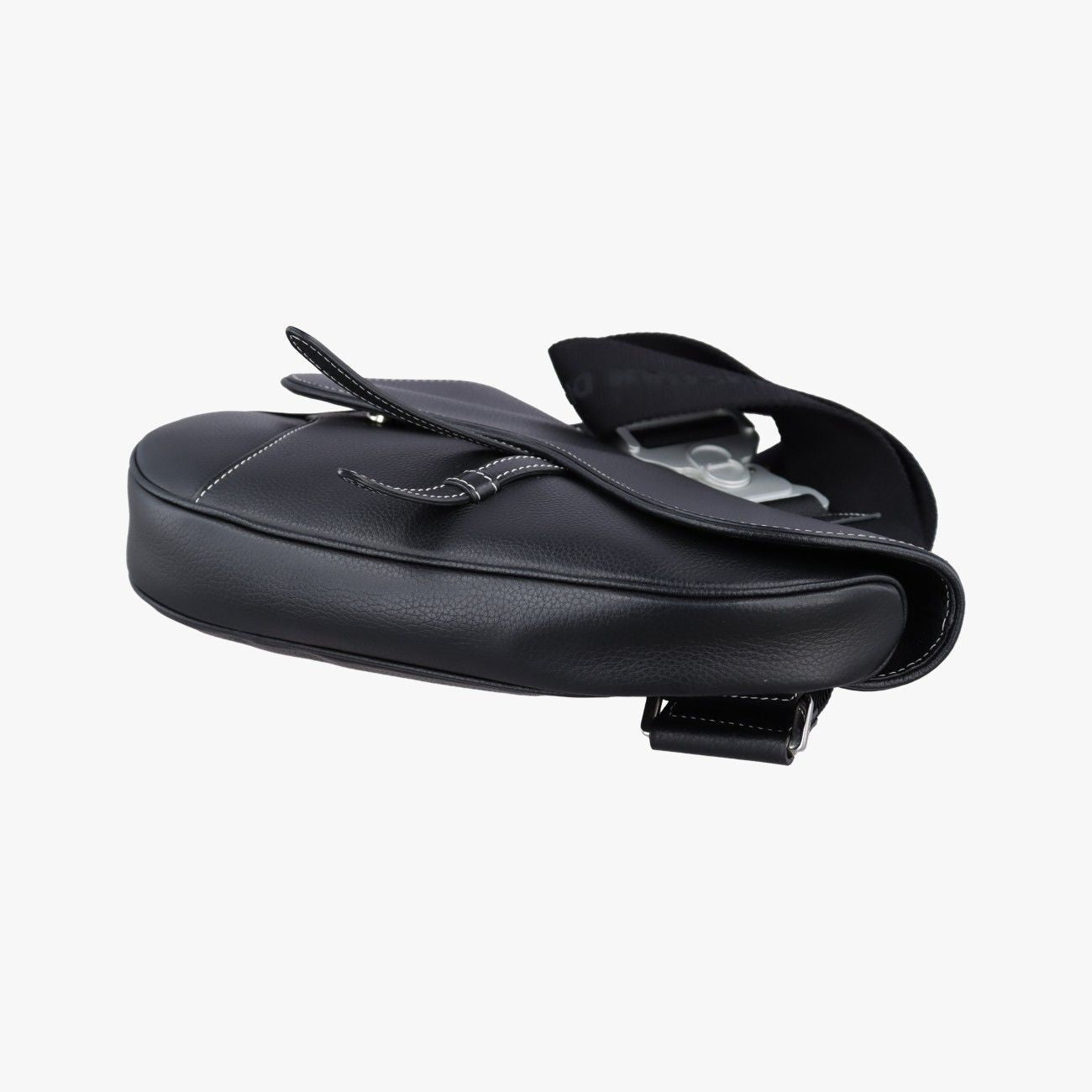 Dior Saddle Black Leather Shoulder Bag — view 4