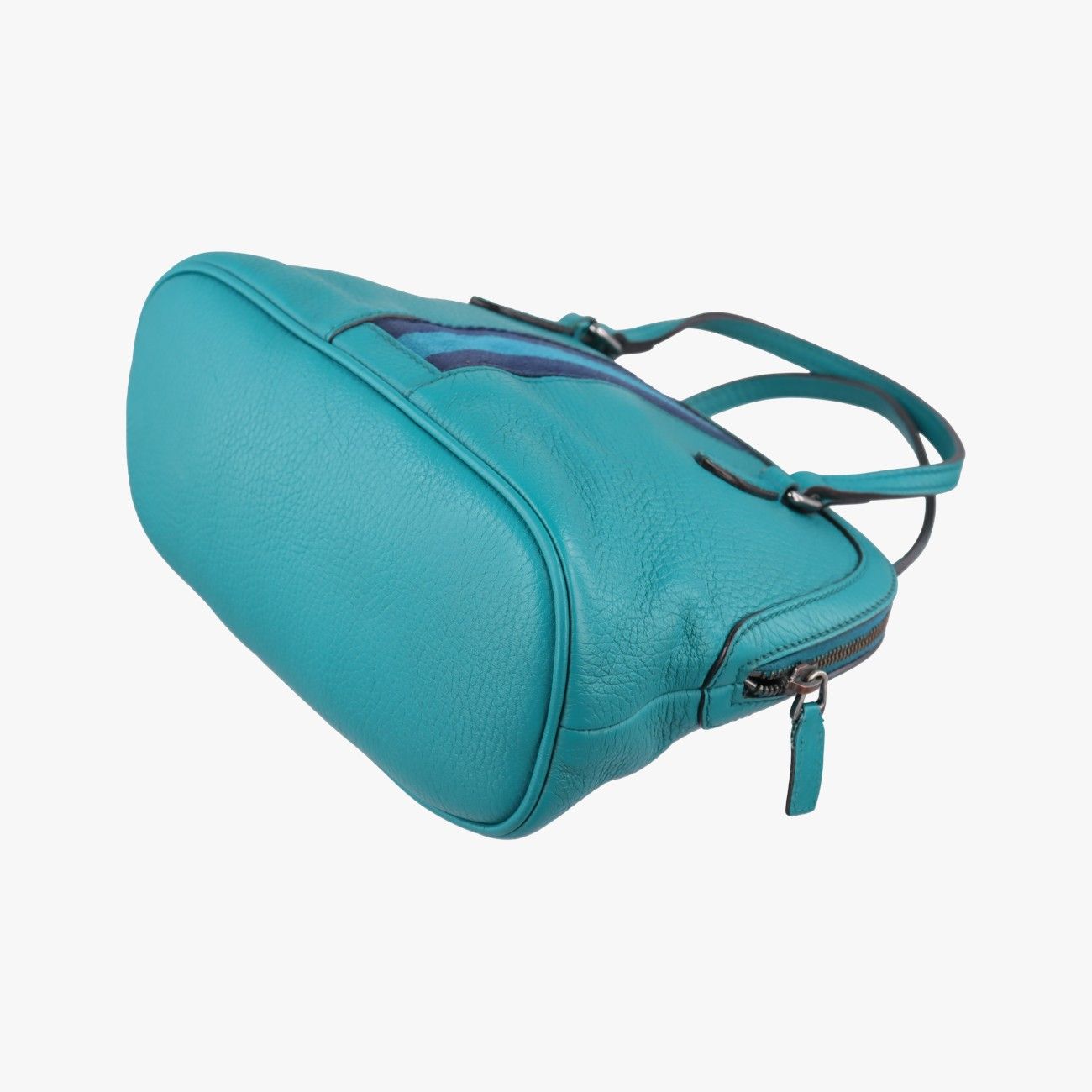 Gucci Web Dome Blue Leather — view 6