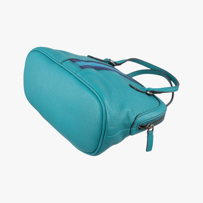Gucci Web Dome Blue Leather — view 6
