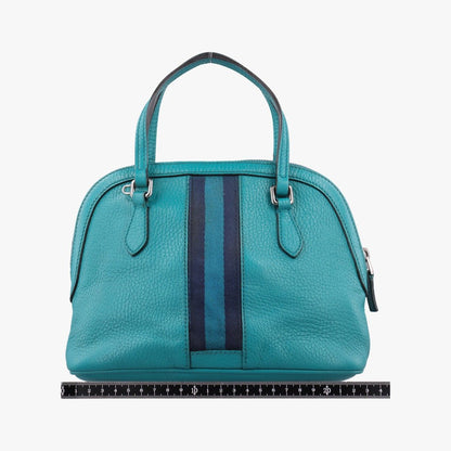 Gucci Web Dome Blue Leather — view 2