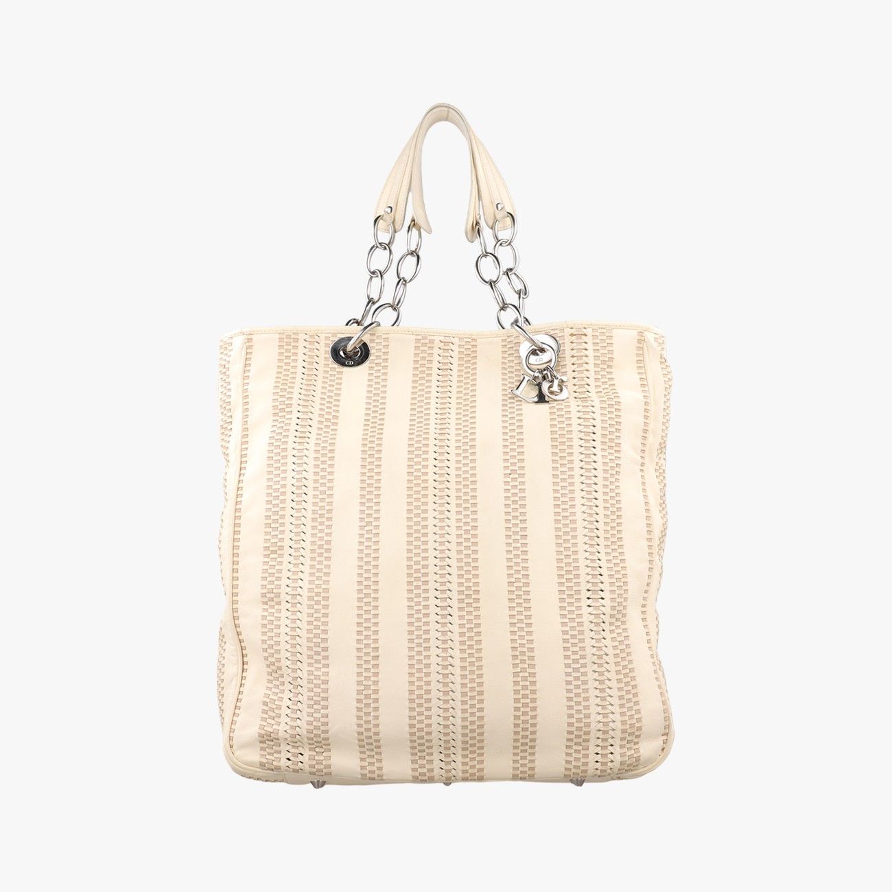 Dior Lady Soft Beige Leather Handbag