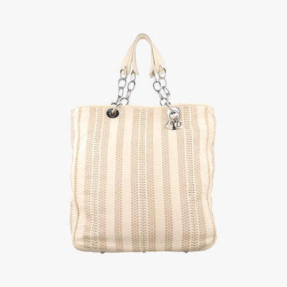 Dior Lady Soft Beige Leather Handbag