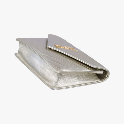 Saint Laurent Monogram Gold Leather — view 4