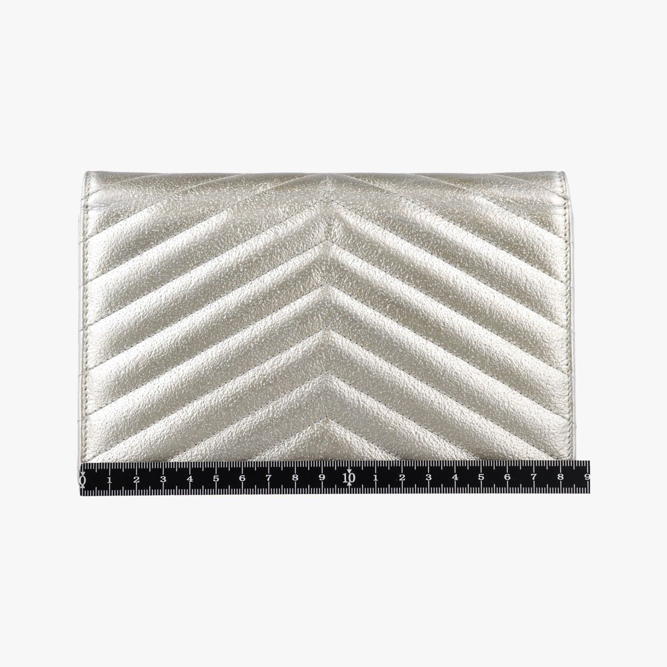 Saint Laurent Monogram Gold Leather — view 2