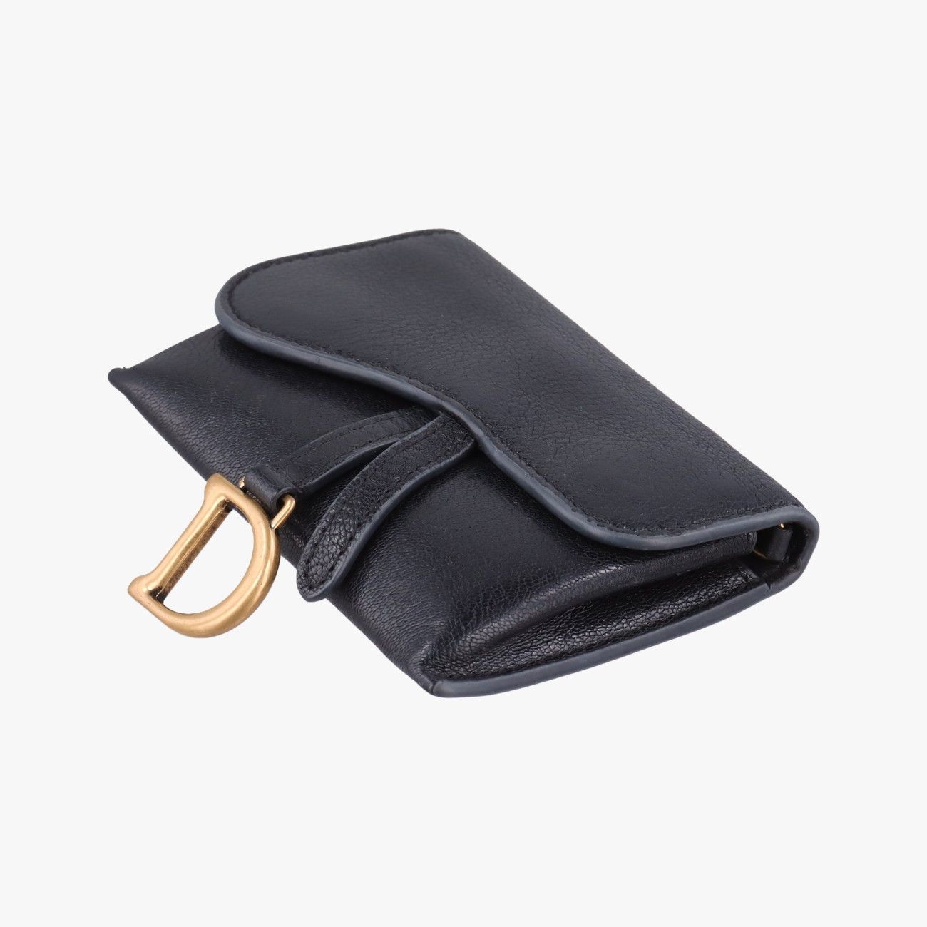 Dior Saddle Black Leather Shoulder Bag — view 4