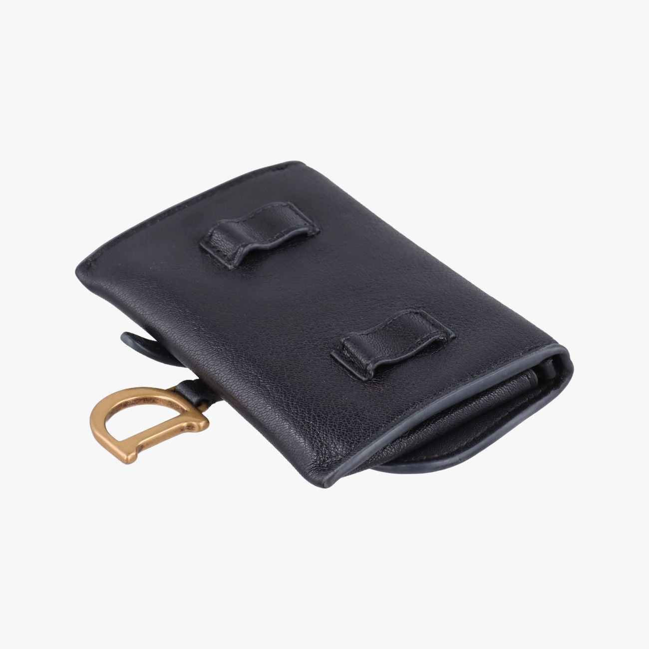 Dior Saddle Black Leather Shoulder Bag — view 6