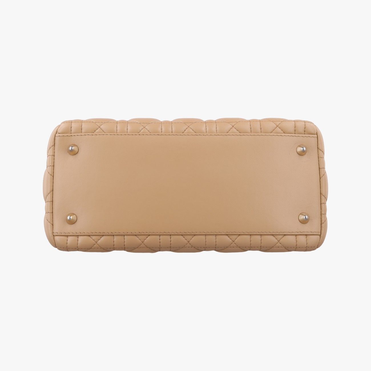 Dior Lady Beige Lambskin Handbag — view 3