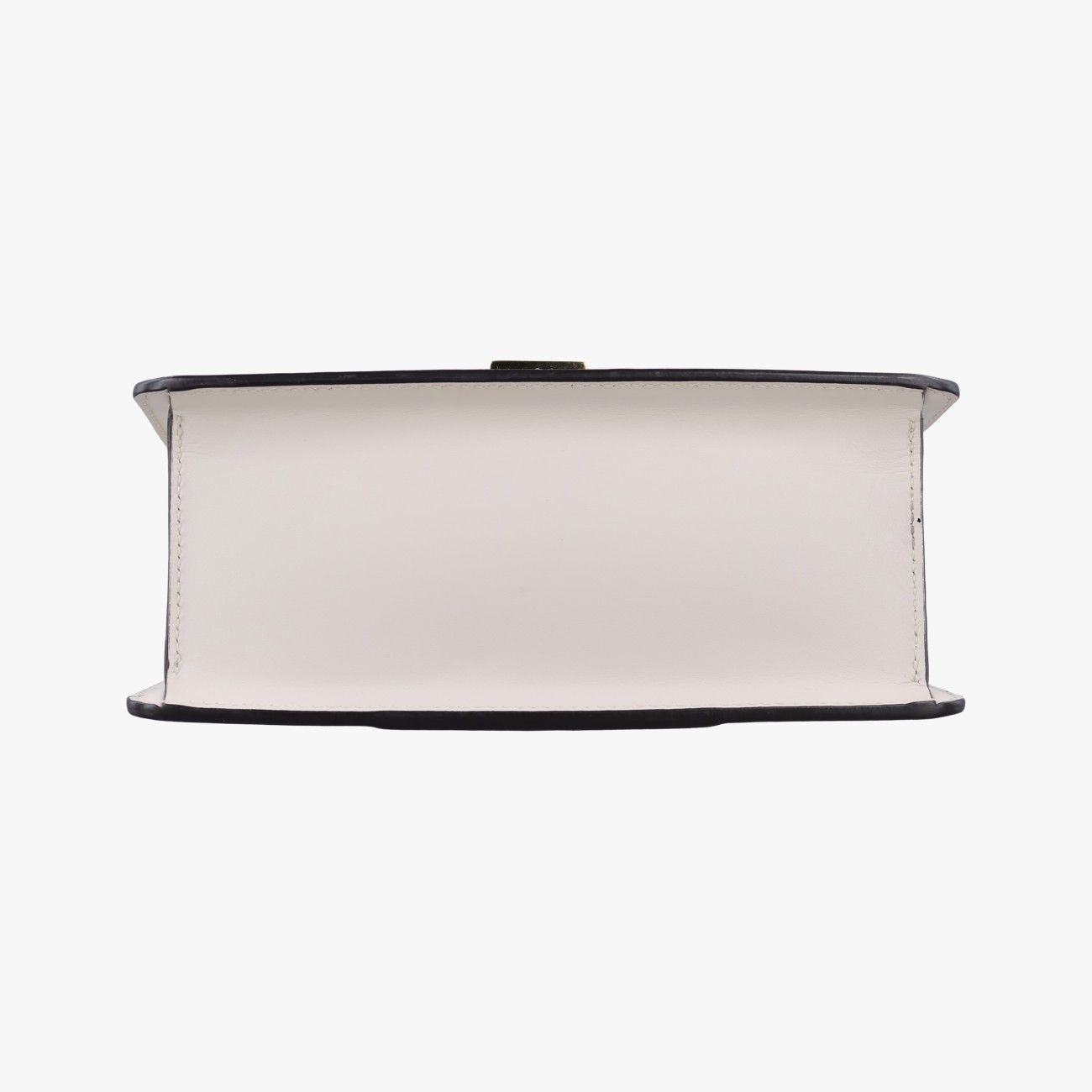 Gucci Sylvie Ivory Navy Red Leather Shoulder Bag — view 3