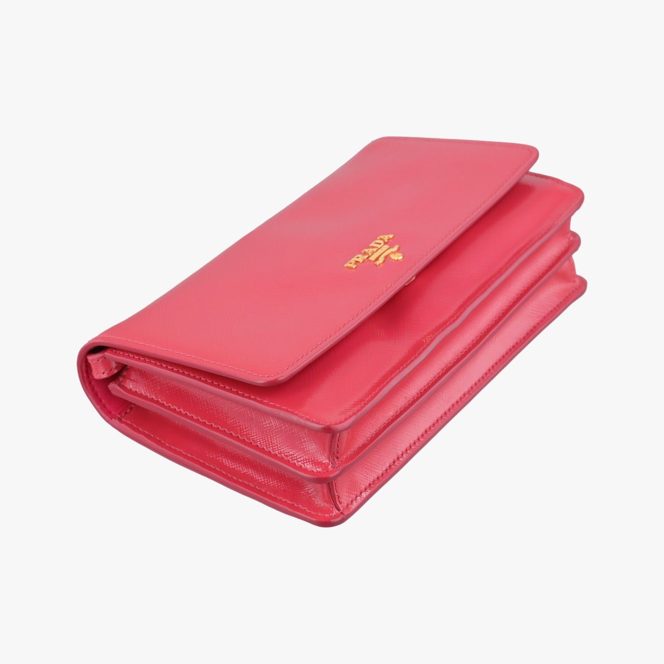 Prada Sling Bandoriella Red Patent Saffiano Leather — view 5