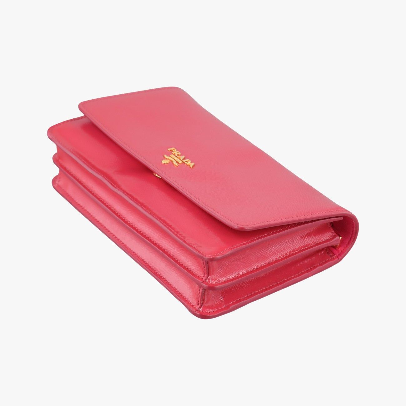 Prada Sling Bandoriella Red Patent Saffiano Leather — view 4