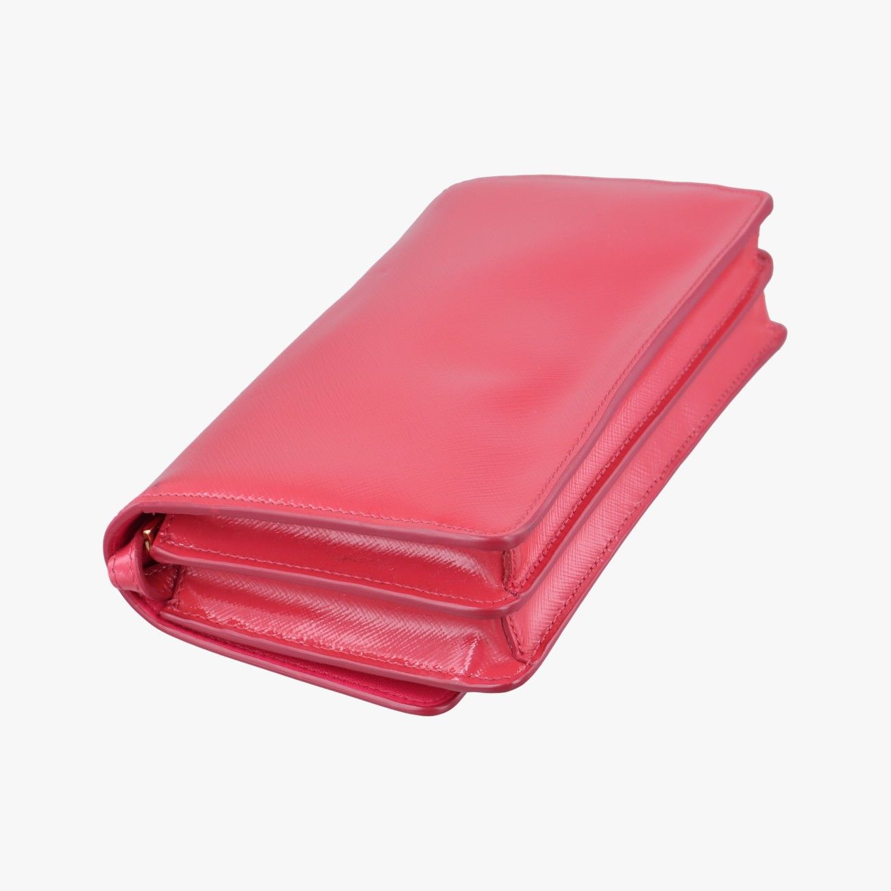 Prada Sling Bandoriella Red Patent Saffiano Leather — view 7